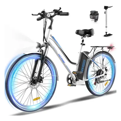 HITWAY Electric Bike Inch Pedal Assist E-Bike with 11.2AH Battery and 250W Motor City E Bike for