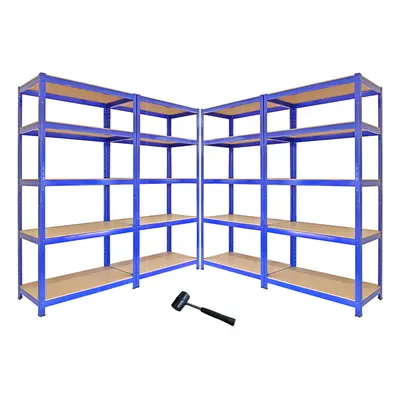 4 Garage Shelving Units Storage Heavy Duty Metal Racking Shelves Tier Bays