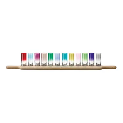 LSA Paddle Grand Vodka Set & Oak Paddle 77cm Assorted Colours