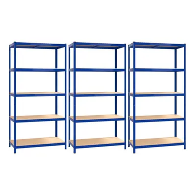 (blue, x x cm/ piece) vidaXL Storage Shelf Garage Organiser Holder Rack Steel and Engineered Woo