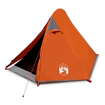 (orange) vidaXL Camping Tent Persons Outdoor Hiking Portable Dome Tent Waterproof