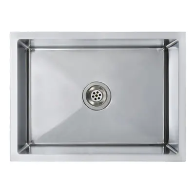 vidaXL Handmade Kitchen Sink Stainless Steel Under-mount Kitchen Sink Basin