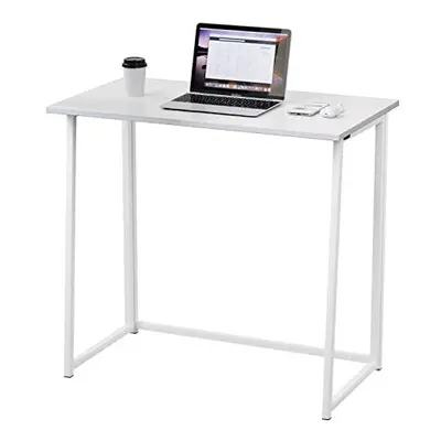 Compact Folding Desk No Assembly Required Computer Desk Folding Hobby Craft Table White Desk