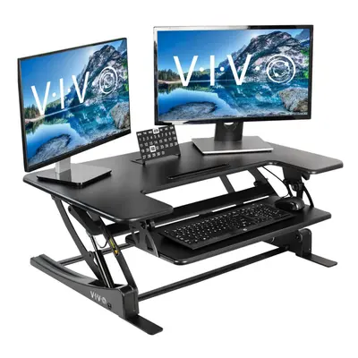 VIVO DESK-V000V - Standing desk converter - black