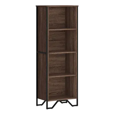 (brown oak, x x 137.5 cm) vidaXL Bookcase Bookshelf Book Rack Storage Cabinet Sonoma Oak Enginee