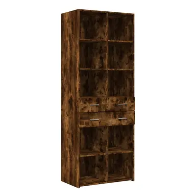 (smoked oak) vidaXL Highboard Sideboard Cabinet Storage Cupboard Brown Oak Engineered Wood