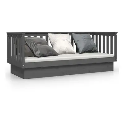 (Grey, x cm) vidaXL Solid Wood Pine Day Bed Wooden Sofa Occasional Bed Multi Colours/Sizes