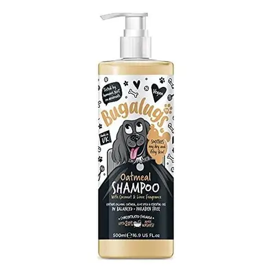 BUGALUGS Oatmeal & Aloe Vera Dog Shampoo Litre dog grooming shampoo products for smelly dogs wit