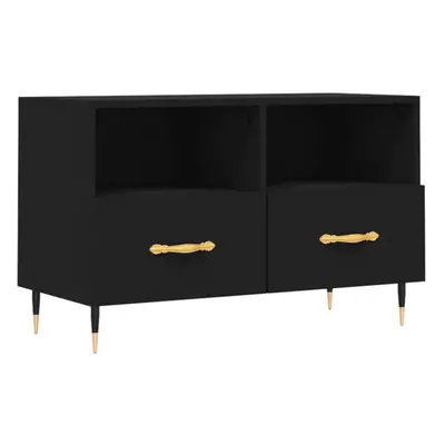 vidaXL TV Cabinet TV Unit Sideboard Media Unit TV Stand Black Engineered Wood