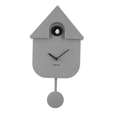 (Mouse Grey) Karlsson Modern Cuckoo Wall Clock