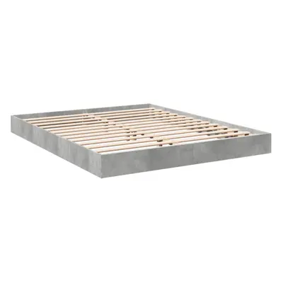 (concrete grey, x cm/ cm) vidaXL Bed Frame Bedroom Bed Base Bedstead White 120x200 cm Engineered