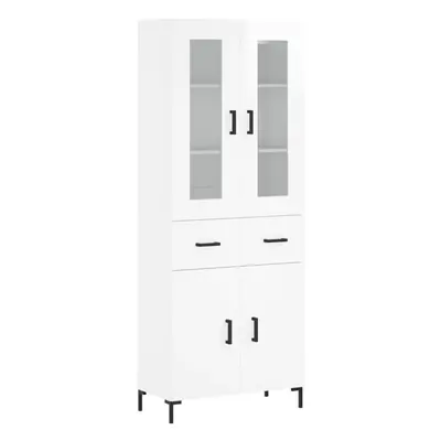 (high gloss white, doors drawers) vidaXL Highboard Sideboard Tall Storage Cabinet Side Cabinet E