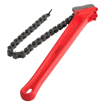 Mophorn Heavy Duty Oil Filter Chain Wrench, inch, Double-Jaw & Anti-Skip Teeth, Ergonomic Handle