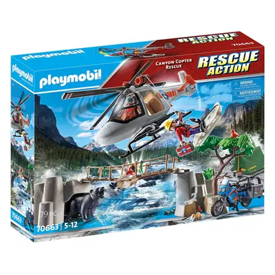 Playmobil Canyon Helicopter Rescue Figures and Vehicles New Toy 79pc