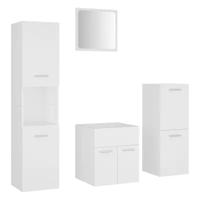 (white) vidaXL Bathroom Furniture Set Cabinet Bathroom Rack Multi Sizes Multi Colours