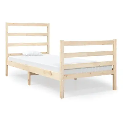 (natural, x cm) vidaXL Bed Frame Bed Base Bedstead Bedroom Mattress Foundation Solid Wood Pine