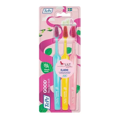 TEPE good, Soft Toothbrush, Natural Toothbrush, Eco Toothbrush with Soft Bristles for Adults and