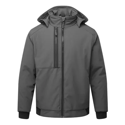 (Grey, 3XL) Portwest WX2 Eco Insulated Softshell Jacket (2L)