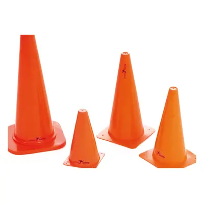 4 PACK 18" Orange Vinyl Sports Traning Cones - Football Pitch Safety Markers Set