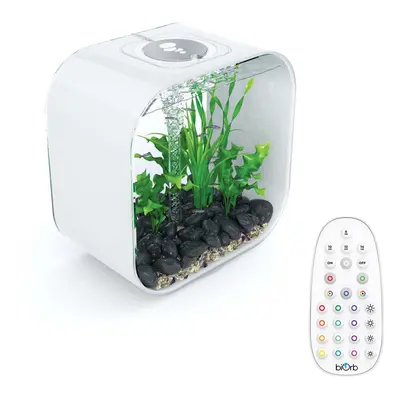 BiOrb Life L White Aquarium Fish Tank with Multi Colour LED Lighting