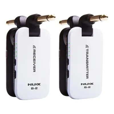 (white) 2.4G Channels Rechargeable Wireless System Transmitter & Receiver For Guitar Bass