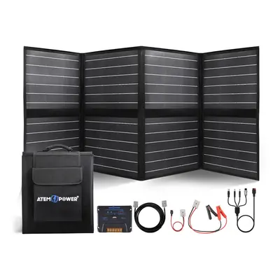 200W Portable Monocrystalline Solar Panel Equipped With 20A MPPT Charger Controller Suitable For