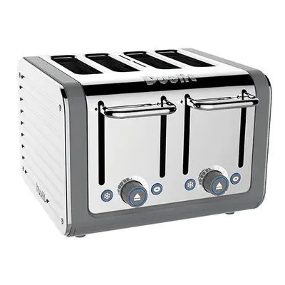 Dualit Architect Slot Grey Body With White Panel Toaster