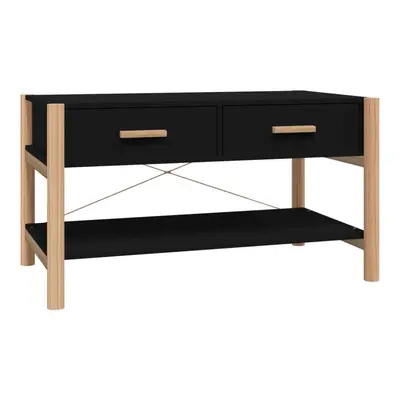 (black) vidaXL Coffee Table Engineered Wood Sofa Centre Accent Table Multi Colours