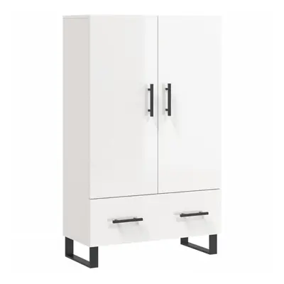 (high gloss white) vidaXL Highboard Sideboard Storage Cabinet Side Cabinet White Engineered Wood