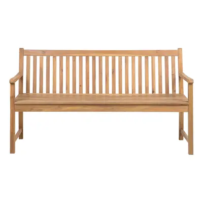 Garden Bench VIVARA Certified Acacia Wood Light Wood