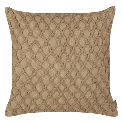 Set of Cotton Cushions x cm Beige COLLOMIA