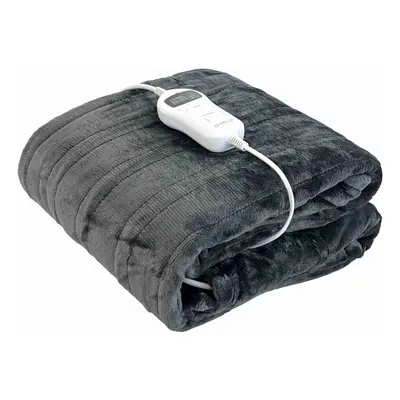 Oypla Machine Washable Heated Throw Electric Blanket with Heat Settings and LED Controller