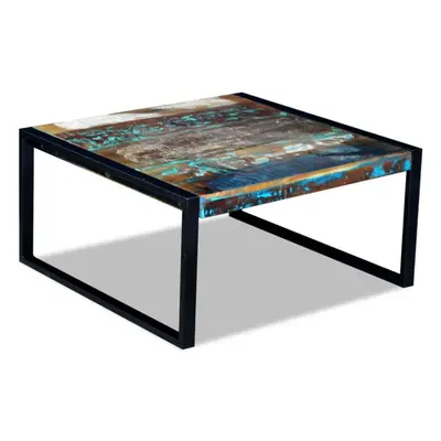 Coffee Table Desk Stand Solid Reclaimed Recycled Wood 80x80x40 cm Living Room