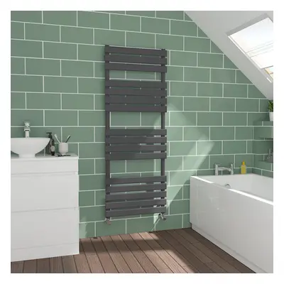 WarmeHaus Flat Panel Sand Grey Towel Radiator Bathroom Heated Towel Rail 1600x600mm