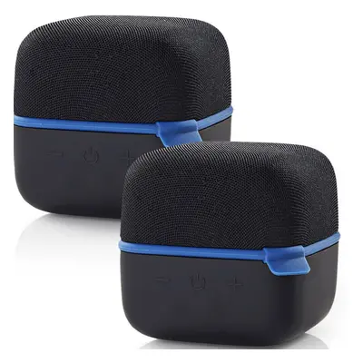 2x 15W Bluetooth Speaker Kit BLUE True Wireless Stereo Portable Rechargeable