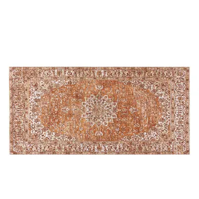 Cotton Area Rug x cm Orange HAYAT