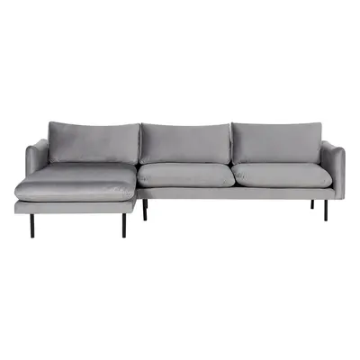 Right-Hand Corner Sofa VINTERBRO Velvet Grey Right Hand