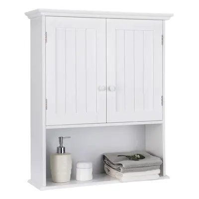 Wall Mounted Cabinet Bathroom Vanity Storage Cupboard w/Adjustable Shelf