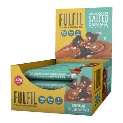 Fulfil Vitamin and Protein Bar (15 x g Bars) ? Chocolate Salted Caramel Flavour ? g High Protein