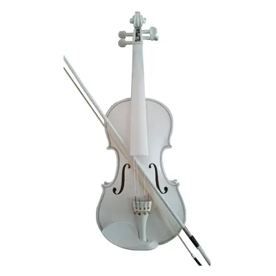 Student violin all 4/4 maple spruce with bow rosin all white