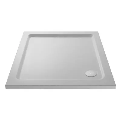 800mm Premium Slip Resistant Square Shower Tray - White