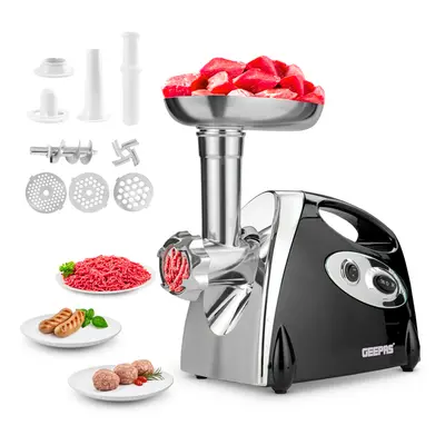 Geepas Electric Meat Grinder Meat Mincer 1800W Black