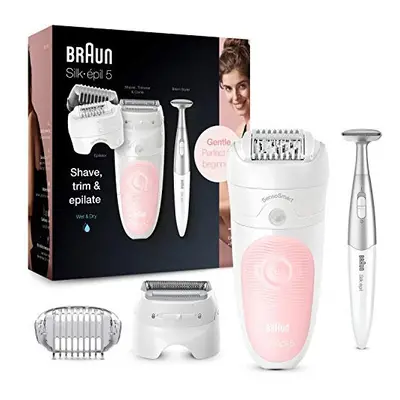 Braun Silk-Ã©pil Epilator, Hair Removal, In 1, Includes Shaver & Bikiki Trimmer, Gentle Hair Rem