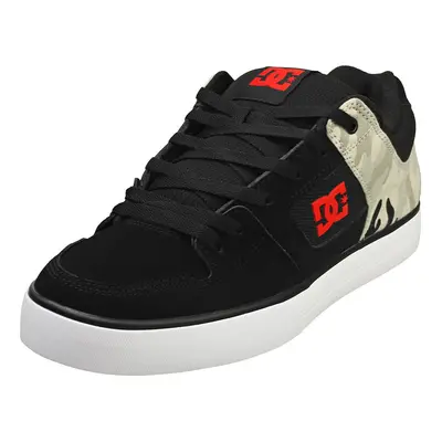 (10) DC Shoes Pure Mens Skate Trainers in Black Camouflage