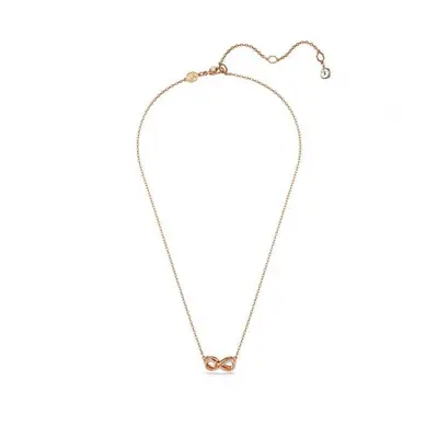 Swarovski Hyperbola White Rose Gold-tone Plated PavÃ Infinity Pendant