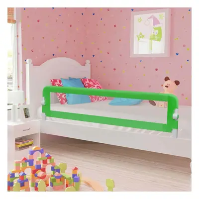 vidaXL Toddler Safety Bed Rail Green 180x42cm Polyester Kids Nursery Rail