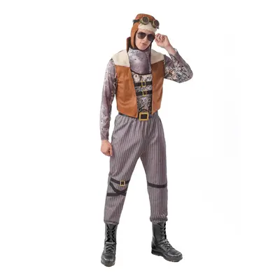 (Small) Men's steampunk aviator costume