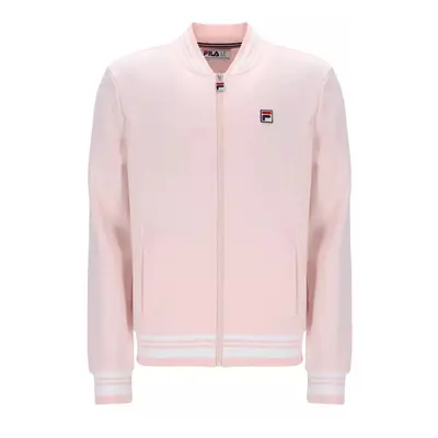 (PINK DOGWOOD/WHITE, LARGE ) Fila Vintage Eccellent Funnel Neck TrackTop Jacket