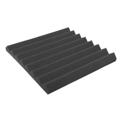 (Black) 4Pcs/Set 50x50X5CM Acoustic Foam Panel Home Treatment Sound Absorption Tiles