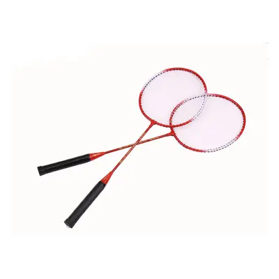 (Red) Badminton Racket Stringing Offensive Single 2PC Bag Set